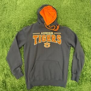 University Auburn Y2K Blue | Orange Small Pullover Sweatshirt Hoodie Unisex NCAA